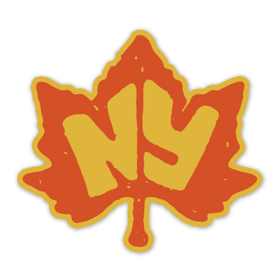 New York Maple Fall Leaf Sticker