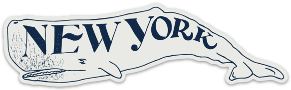 New York Whale Sticker